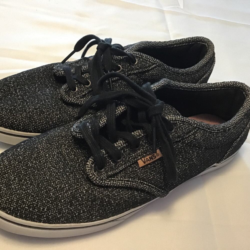 Vans Women's Gray Tweed UltraCush Size 8 Style Black White Grey Cloth 721356